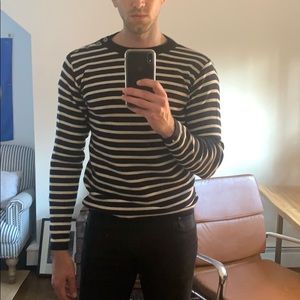 S.N.S. Herning 100% Wool Stripe Sailor Sweater - M